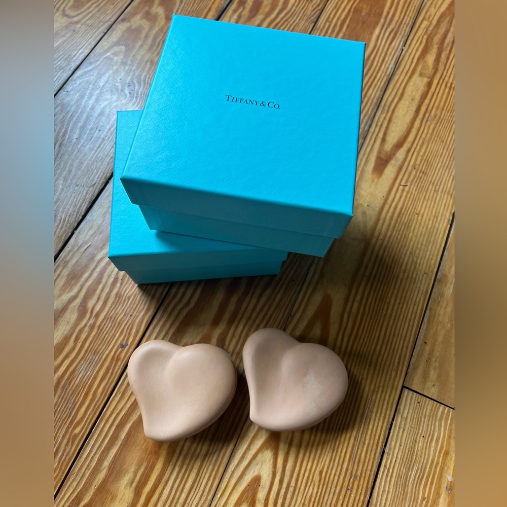 TIFFANY & CO RARE Vintage 70’s Elsa Peretti Terracotta Heart Boxes